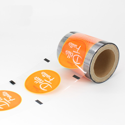 Plastic Printed Laminated Sealing Cup Packaging Film Roll Milk Tea Cup Sealer Film Roll