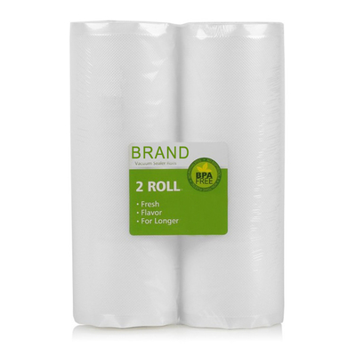 11&quot; X 50' Food Saver Vacuum Sealer Bags Rolls Embossed Roll Bags 2counts For Household