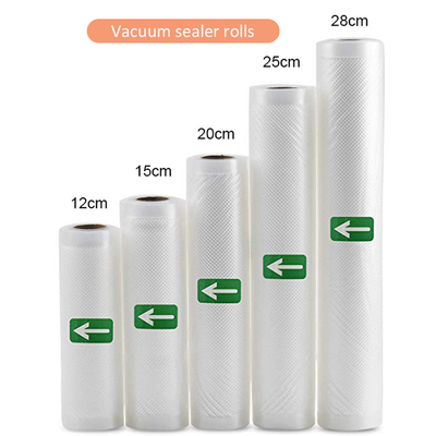 EVOH High Barrier 4mil Vacuum Sealer Embossed Roll Bags 11 Inch For Household