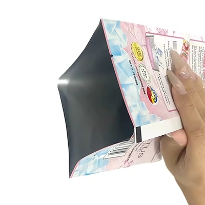 Custom Printing Aluminium Foil Three Side Seal Pouch For Candy,Coffee Bean