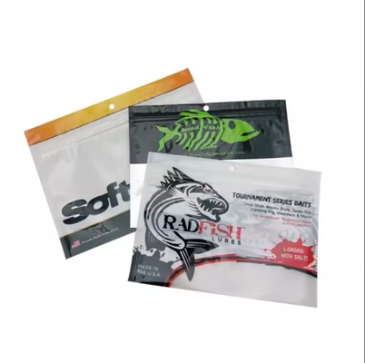Custom Printed Vacuum Seal Bags Small Flat Fishing Bait Bags Refill Pouch