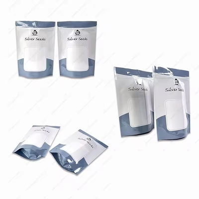 Custom Printed Food Grade Bright Zipper Moisture Proof Self-Standing Candy Zipper Packaging Plastic Bags