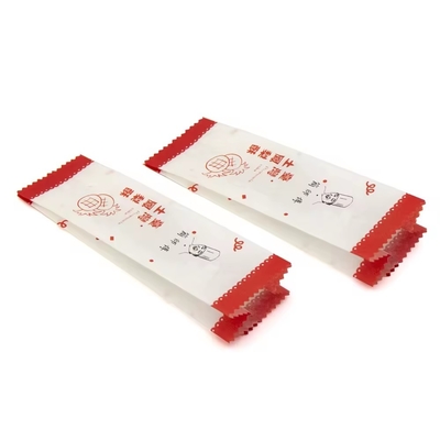 OEM Cotton Paper Pastry Side Gusset Pouch Pineapple Cake Paper Packaging Bags Wrapper For Cookie Candy