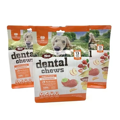 Eight-Side Sealing Retort Plastic Dog Packaging Treat Feed Cat Zip Storage Side Gusset Stand Up Pouch Bag For Pet Food