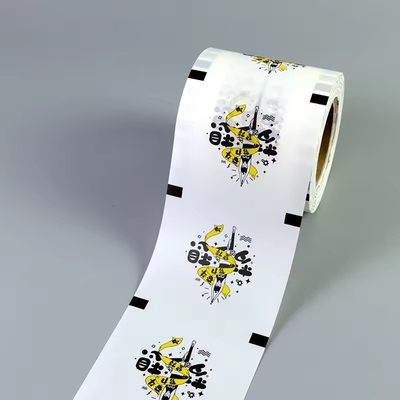 Laminated Plastic Roll Sealing Film Packaging Custom Printed 90mm 95mm Common Sealing Film Pp Paper Film For Bubble Tea