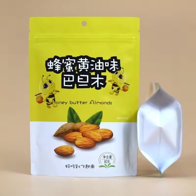 Custom Printed Biodegradable Aluminized Foil Smell Proof Cookie Packaging Kraft Paper Stand Up Ziplock Pouch Bags