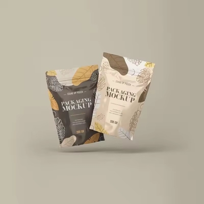 Resealable Food Grade Packaging Stand Up Pouch Matt Surface Zipper Bag With Valve Foil Ziplock Coffee Bag