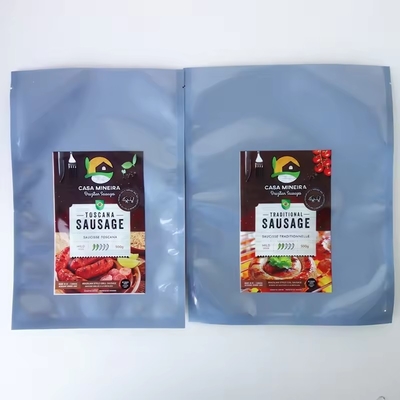Laminated Custom Printed Transparent Plastic Mylar Sea Food Packaging Vacuum Sealed Frozen Pouch Bag