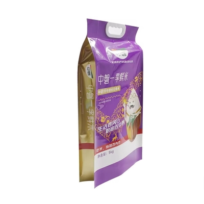 Custom transparent PA/PE Plastic packaging vacuum bags Food storage packing pouch Rice brick bag