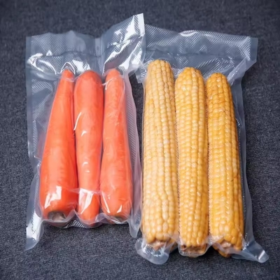 Home Storage Transparent Nylon Plastic Food Vacuum Bags For Packaging Sweet Corn Fruit