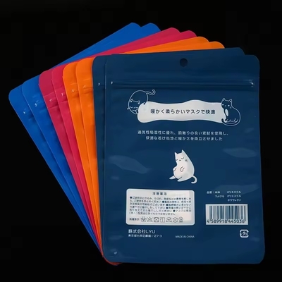 Recyclable High Quality Three Side Sealed Plastic Pouch Mylar Food Packaging Bag With Zipper