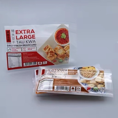 Custom Print Food Packaging Bag Three Side Sealing Bag Nylon Packaging Frozen Food Bag From Dumpling Seafood Shrimp