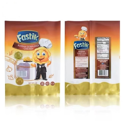 Customized Flexible Packaging With Logo For Freezing And Freshness Preservation Is A Three Sided Sealed Bag