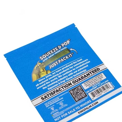 Digital Printing 3.5g 7g 14g 28g Smell Proof Mylar Bags Child Proof Resealable Aluminum Foil Three Side Sealing Bags