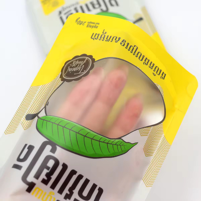 Resealable Laminated Plastic Stand Up Food Pouches Packaging Custom Printed Designed Ziplock Poly Bag For Dry Fruit