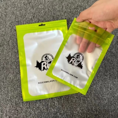 100 Pieces Mylar Smell Proof Resealable Bags With Clear Window Zip Lock Closure Jewelry Transparent Plastic Bag