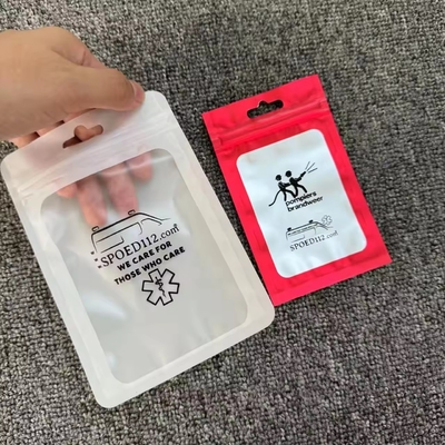 100 Pieces Mylar Smell Proof Resealable Bags With Clear Window Zip Lock Closure Jewelry Transparent Plastic Bag