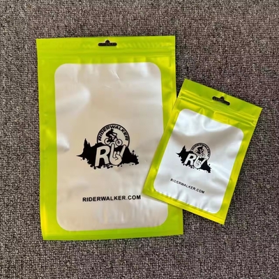 100 Pieces Mylar Smell Proof Resealable Bags With Clear Window Zip Lock Closure Jewelry Transparent Plastic Bag
