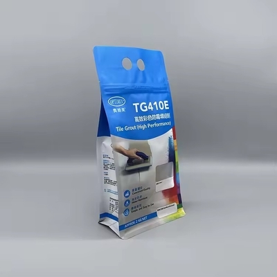 Flat Bottom Zipper Reusable Aluminium Foil Side Gusset Plastic Pouch For Detergent Chemical Powder Packaging Bags