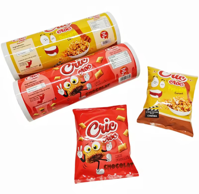 Plastic Printed Packaging Sachet Hot Lamination Food Snack Pouch BOPP PET Aluminum CPP PE Potato Chip Sealed Film Roll