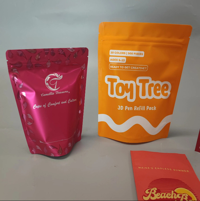 Aluminum Foil Cosmetic Sachet Custom Printed Mylar Three Side Seal Pouch For Fical Mask Packaging Mylar Bag