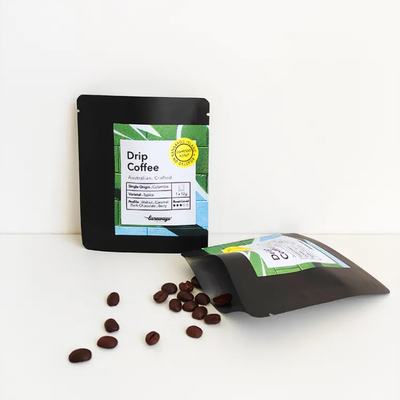 Digital Printed 3 Side Sealed Flat Pouch Sachet For Drip Coffee Filter Packaging Hanging Ear Coffee Bag