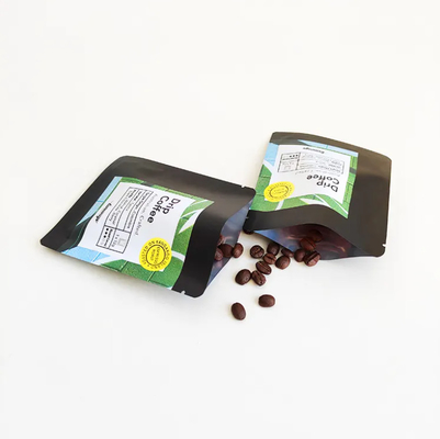 Digital Printed 3 Side Sealed Flat Pouch Sachet For Drip Coffee Filter Packaging Hanging Ear Coffee Bag