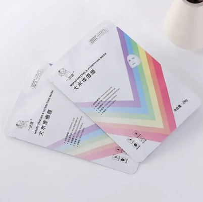 Mini Tea Bag Small Pouch Three Side Seal Aluminum Foil Packaging Mylar Bag Flat Sachet For Tea Coffee