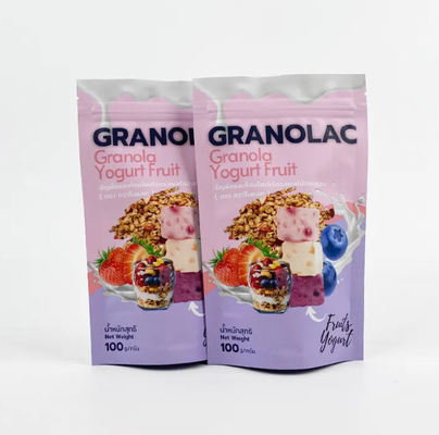 Custom Logo Doy Pack Stand Up Pouch Food Flexible Packaging Bag Manufacturer Zip Lock Stand Up Pouches