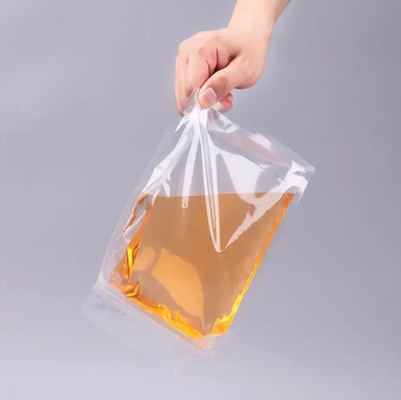 Custom Flat Bottom Eight Side Seal Clear Transparent Zip Lock Dry Fruit Food Rice Packaging Plastic Stand Up Pouch