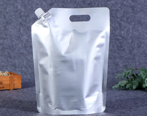 Heavy Duty Aluminum Foil Plastic Liquid Stand Up Packaging Pouches Bag