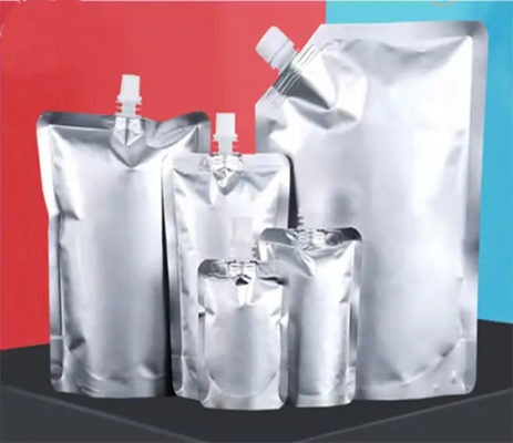 Heavy Duty Aluminum Foil Plastic Liquid Stand Up Packaging Pouches Bag