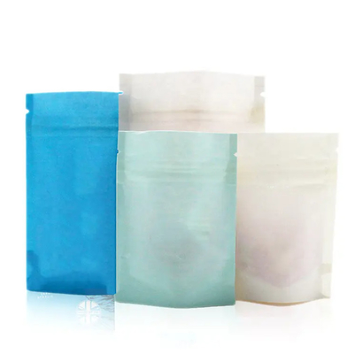 Custom Printing Zipper Tea Sachet Biodegradable Paper Pouch Packaging Bags