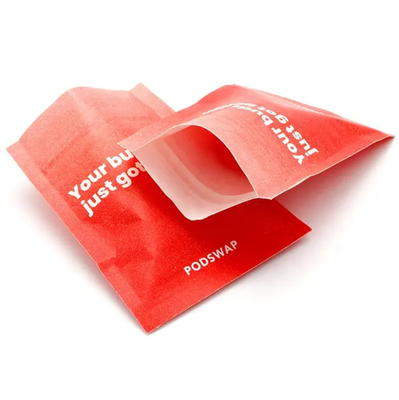 Custom Printing Zipper Tea Sachet Biodegradable Paper Pouch Packaging Bags