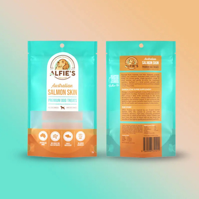 Custom Design Packaging Zipper Pouch Plastic Package Pouch Logo Pet Snack Food Dog Treat Cat Plastic Pet Snack Bag