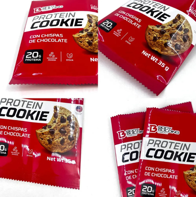 Custom Design High Quality 35g Cookie Packaging Bags Laminated Back Seal Bags Moisture Proof Pillow Bags For Protein