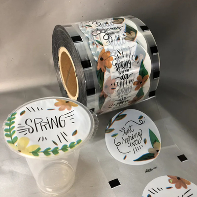 Custom Clear Boba Tea Cup Packaging Roll Plastic Bubble Sealing Film For Coffee Wine Soda Mineral Water Whisky