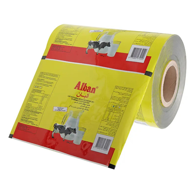 Flexible Laminated Aluminum Spice Plastic Film Roll Food Plastic Packing Film Rolls Material For Milk Powder