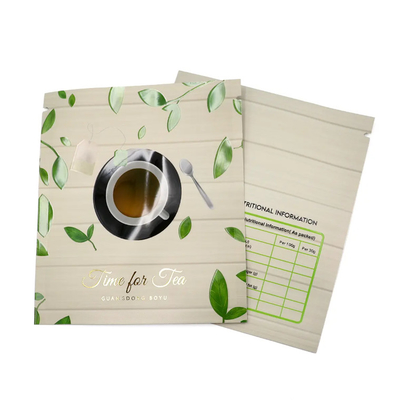 Custom Food Grade Aluminium Foil Moisture Proof Sachet 3 Side Seal Bags Small Sachet Tea Powder Packaging Pouch