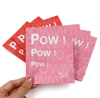 Custom Food Grade Aluminium Foil Moisture Proof Sachet 3 Side Seal Bags Small Sachet Tea Powder Packaging Pouch