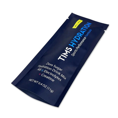 Custom Printed Heat Seal Sample Sachet Packaging Flat Pouch Three Side Seal Bag