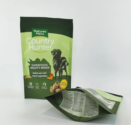 Custom Printed Plastic Bag Big Size 5kg 10kg 15kg Stand Up Pouch Mylar Reusable Zipper Dog Pet Food Packaging Bags