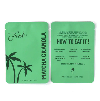 Custom Printed Laminated Aluminum Foil Zip Lock Bags With Logos Mini Flat Pouch Recyclable 3 Side Seal Zipper Bag