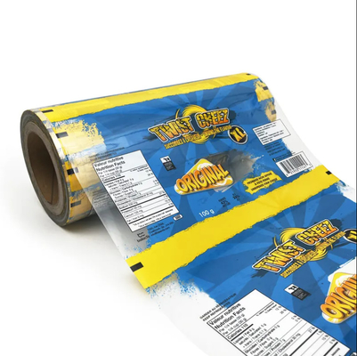 Custom Printed Bopp PET CPP PE Metallized Laminated Film Roll Flexible Packaging Snacks Candies Pizza Food Plastic Film