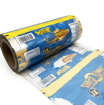 Custom Printed Bopp PET CPP PE Metallized Laminated Film Roll Flexible Packaging Snacks Candies Pizza Food Plastic Film