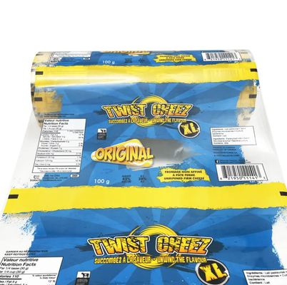 Custom Printed Bopp PET CPP PE Metallized Laminated Film Roll Flexible Packaging Snacks Candies Pizza Food Plastic Film