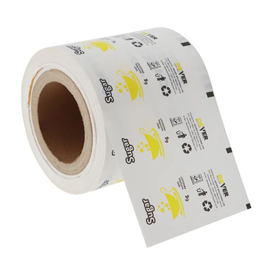 Wholesale Customized Plastic Food Packaging Laminated Roll Film Sugar Paper Sachet Automatic Packaging Film For Sale