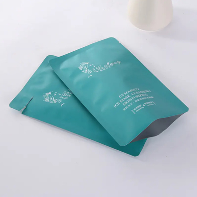 Small Mini Aluminum Foil Cosmetic Sample Sachets 3 Side Sealed Flat Pouch Bag For Skincare Lotion Cream Packet
