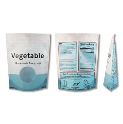 Stand Up Pouches with Glossy Printing and Matte Printing Custom Printing and Tear-Resistant Materials