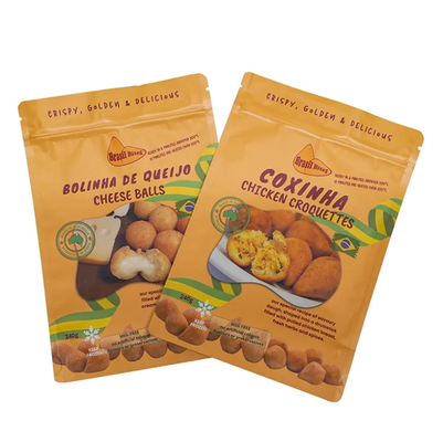 Custom Printed Food Grade Ziplock Snack Custom Plastic Pouch Packaging Food Packing Bag